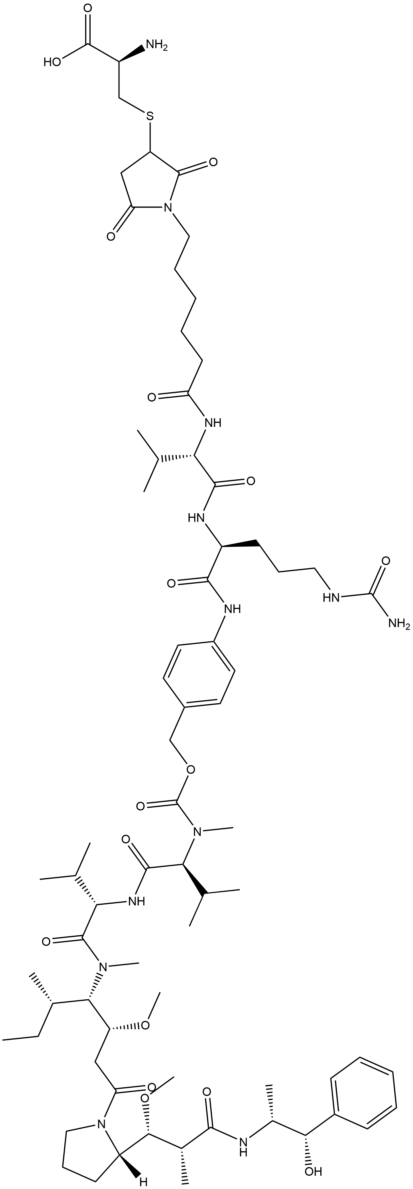 Cysteine-vc-mmae Struktur