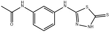 N-{3-[(5-sulfanyl-1,3,4-thiadiazol-2-yl)amino]phenyl}acetamide Struktur