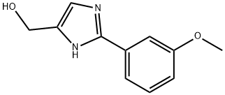 [2-(3-Methoxy-phenyl)-1H-imidazol-4-yl]-methanol Struktur