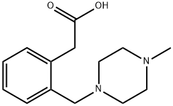 2-[(4-METHYL-1-PIPERAZINYL)METHYL]-BENZENEACETIC ACID Struktur