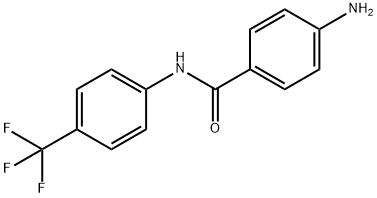 4-amino-N-[4-(trifluoromethyl)phenyl]benzamide Struktur