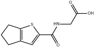 2-{4H,5H,6H-cyclopenta[b]thiophen-2-ylformamido}acetic acid Struktur