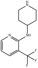 N-piperidin-4-yl-3-(trifluoromethyl)pyridin-2-amine Struktur