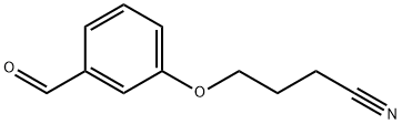 4-(3-formylphenoxy)butanenitrile Struktur