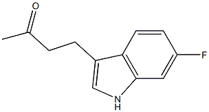 2-BUTANONE,4-(6-FLUORO-1H-INDOL-3-YL)- Struktur