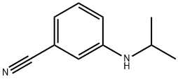 3-(propan-2-ylamino)benzonitrile Struktur