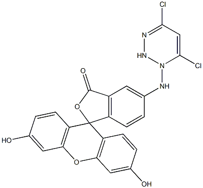 [5-(4,6-Dichlorotriazinyl)aminofluorescein] Structure