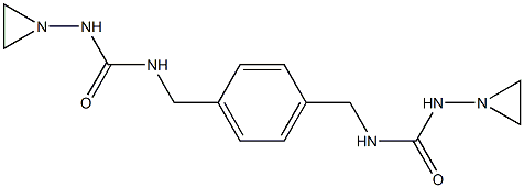 1,1'-(p-Xylylene)bis[3-(1-aziridinyl)urea] Struktur