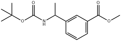 methyl 3-(1-(tert-butoxycarbonyl)ethyl)benzoate Struktur