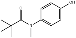 N-(4-hydroxyphenyl)-N,2,2-trimethylpropanamide Struktur