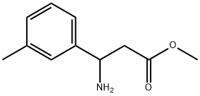 methyl 3-amino-3-(3-methylphenyl)propanoate Struktur