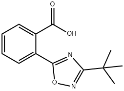 2-(3-tert-butyl-1,2,4-oxadiazol-5-yl)benzoic acid Struktur