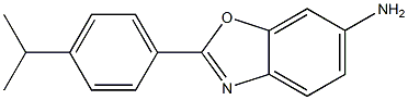 2-[4-(propan-2-yl)phenyl]-1,3-benzoxazol-6-amine Struktur