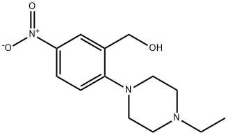 [2-(4-ethylpiperazin-1-yl)-5-nitrophenyl]methanol Struktur