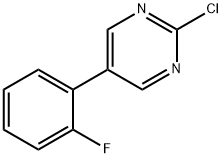 2-CHLORO-5-(2-FLUOROPHENYL)PYRIMIDINE Struktur