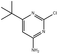 6-tert-butyl-2-chloropyrimidin-4-amine Struktur