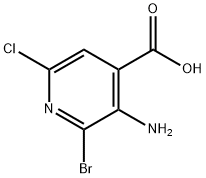 3-AMINO-2-BROMO-6-CHLOROISONICOTINIC ACID Struktur