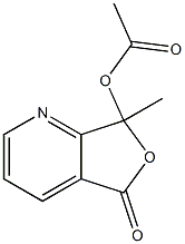 7-methyl-5-oxo-5H,7H-furo[3,4-b]pyridin-7-yl acetate Struktur