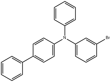 N - (3-bromophenyl) - N-phenyl - [1, 1-biphenyl] - 4-amine Struktur