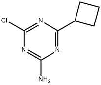 2-Chloro-4-cyclobutyl-6-amino-1,3,5-triazine Struktur