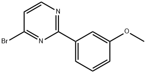 4-Bromo-2-(3-methoxyphenyl)pyrimidine Struktur