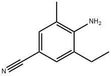 4-AMINO-3-ETHYL-5-METHYLBENZONITRILE Struktur