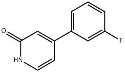 2-Hydroxy-4-(3-fluorophenyl)pyridine Struktur