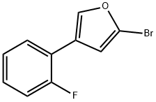 2-Bromo-4-(2-fluorophenyl)furan Struktur