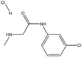 N-(3-chlorophenyl)-2-(methylamino)acetamide hydrochloride Struktur