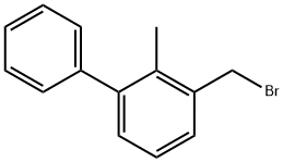 1-(bromomethyl)-2-methyl-3-phenylbenzene Struktur