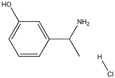 3-(1-Aminoethyl)phenol hydrochloride Struktur