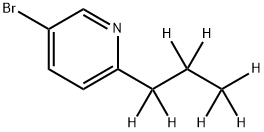 3-Bromo-6-(n-propyl-d7)-pyridine Struktur