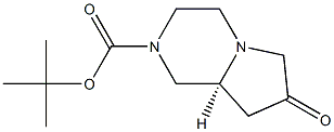 tert-butyl (S)-7-oxohexahydropyrrolo[1,2-a]pyrazine-2(1H)-carboxylate Struktur