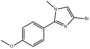 1H-Imidazole, 4-bromo-2-(4-methoxyphenyl)-1-methyl- Struktur