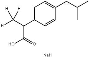 (+/-)-IBUPROFEN-D3 SODIUM SALT Struktur