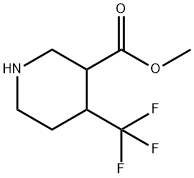 (3R,4S)-Methyl 4-(trifluoromethyl)piperidine-3-carboxylate Struktur