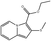 ethyl 2-(methylthio)indolizine-3-carboxylate Struktur