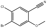 4-Bromo-5-chloro-2-methoxy-benzonitrile Struktur