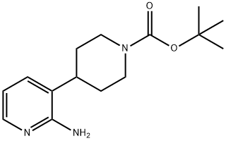 TERT-BUTYL4-(2-AMINOPYRIDIN-3-YL)PIPERIDINE-1-CARBOXYLATE Struktur