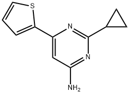 4-Amino-2-cyclopropyl-6-(2-thienyl)pyrimidine Struktur