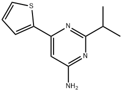 4-Amino-2-(iso-propyl)-6-(2-thienyl)pyrimidine Struktur