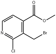 methyl 3-(bromomethyl)-2-chloroisonicotinate Struktur