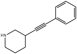 3-(phenylethynyl)piperidine Struktur