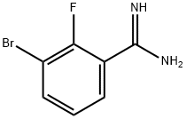 3-bromo-2-fluorobenzamidine Struktur