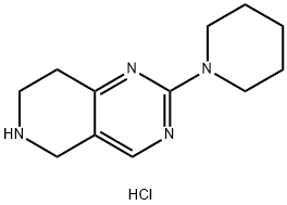 2-PIPERIDIN-1-YL-5,6,7,8-TETRAHYDROPYRIDO[4,3-D]PYRIMIDINE DIHYDROCHLORIDE Struktur