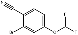 2-Bromo-4-(difluoromethoxy)benzonitrile Struktur