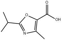 2-isopropyl-4-methyloxazole-5-carboxylic acid Struktur