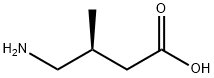 (3S)-3-Methyl-4-aminobutanoic acid Struktur