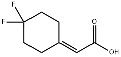 (4,4-Difluoro-cyclohexylidene)-acetic acid Struktur