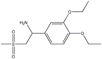 1-(3,4-Diethoxyphenyl)-2-(methylsulfonyl)ethan-1-amine Struktur